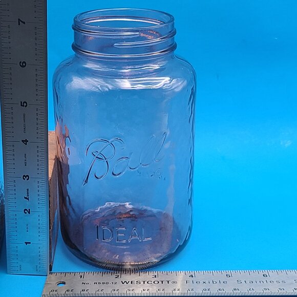 Ball Ideal Amethyst Purple Dimple Glass Jar Collector Edition Mason Quart NO LID - Picture 11 of 11